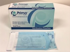 Primo Triple Chek Sterilization Pouch 3.5 x 5.25 (200) Bags Dental Tattoo Nail
