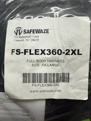 SafeWaze Full Body Construction Harness, Lime Green, Free Floating Waist Pad 2XL