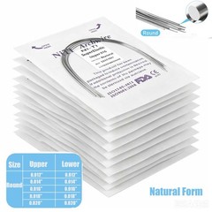 10pcs/pack Dental Ortho Elastic Niti Arch Wire Round Natural Form Bracket Braces