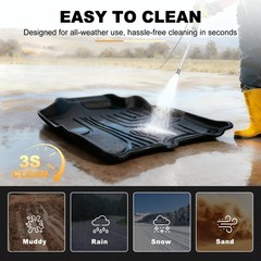 Aomsazto Floor Mats For 2013-2018 Dodge Ram 1500/2500/3500 Crew Cab All Weather