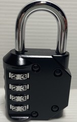 Combination Lock Resettable 4-Digit Anti Rust Weatherproof Padlock Metal Locks*