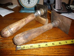 The L.S. Starrett Co.2 Vintage Pivot Head Wood Scrapers Tool Made In USA