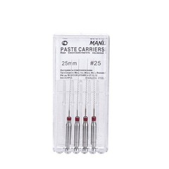 Mani PC25 Paste Carriers Stainless Steel Size #25 25mm .02 Taper 4/Pk