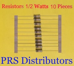 Resistor 1Ω to 10MΩ 1/2W 10 Pieces on your Choice 0.5 Watt Carbon Film US SELLER