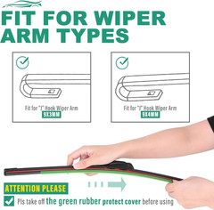 Windshield Wiper Blades,Car Wipers Blade 26X16 Inch with Premium Rubber and Stab