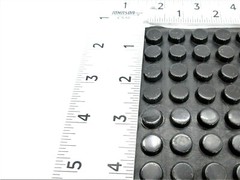 12mm D x 5mm H Round Small Rubber Feet 3M Adhesive Backing 32 Feet per Package