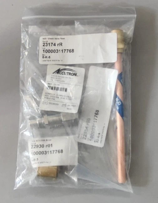 ACCUTRON N2O Check Valve Riser PN: 23174 rR