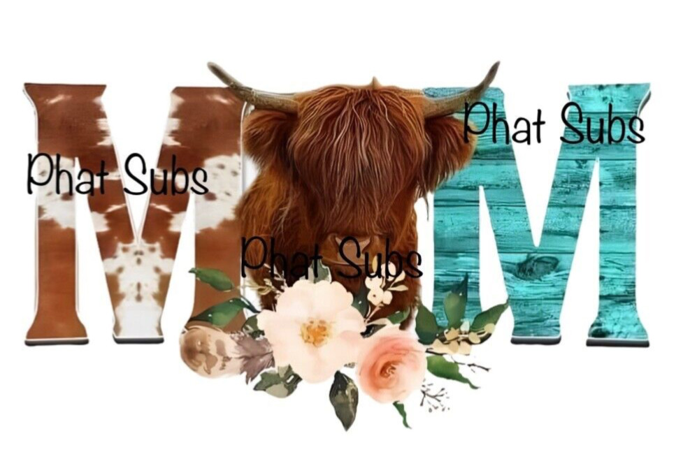 Sublimation Print Highland Mom Ready To Press Heat Transfer
