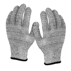 4 Pairs Level 5 Anti-cut Gloves Safety Cut Proof Stab Resistant Kitchen Butcher