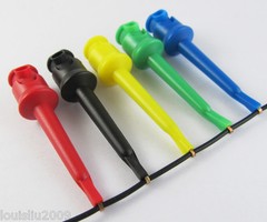 5pcs High Quality Nylon PA Copper Large Test Hook Clip 55mm 5 colors New