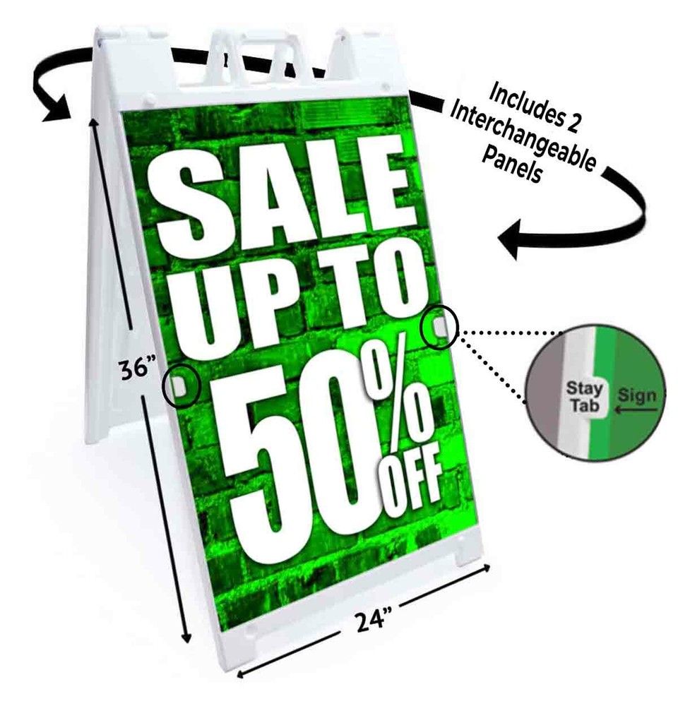 Sale Up To 50% Off Signicade 24×36 A Frame Sidewalk Sign Double Sided