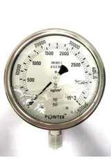 High Pressure Gauge Dual Scale Pointer 0-50000 PSI /0-3500 BAR 6″150MM Dial