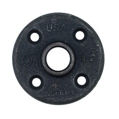 1/2″ Malleable Steel Floor Flange Pipe Fitting Floor Mount- Pack of 2