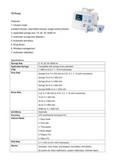 TCI Syringe Pump Anesthesia Target Controlled Syringe Pump 10-60ml ±2% Accuracy