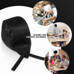 Chef Hat for Men Women – Adjustable Tie Back Chef Cap – Breathable Cotton Skull