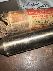 RED-E-TOOL HIGH SPEED STEEL FULL LATHE CENTER TAPER # 11 B&S