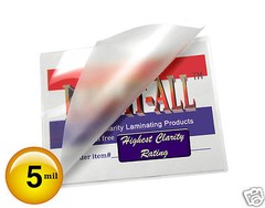 LAM-IT-ALL School ID Cards Hot Laminating Pouches 5 Mil 2-1/2 x 3-5/8 (25/pack)