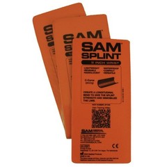 SAM Splint 3X Combo Pack, 36″, 18″ and 9″ (Orange/Blue, Charcoal Gray)