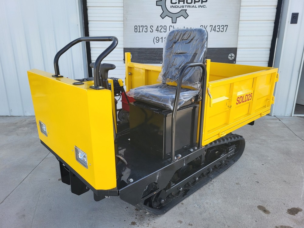 CD25 Mini Dumper Loader Crawler Hydraulic Dump 13.5 HP Gasoline Engine