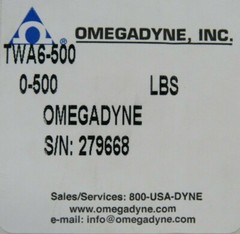 NEW OMEGADYNE TWA6-500 LOAD CELL 0-500LBS TWA6500