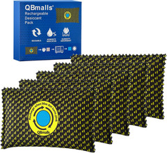 100G Rechargeable Desiccant Pack of 5,Moisture Absorber for Storage Camper Cars