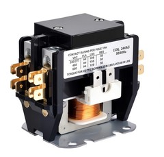 2 Pole 30 Amp 24VAC HVAC Contactor -Air Conditioner Condenser Compressor…