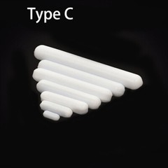 PTFE Magnetic Stirrer Mixer Stir Bars Length 4-100mm A/B/C 3 TYPES available