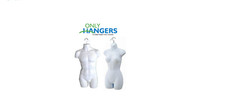 Male + Female Hanging Torso Form (White)