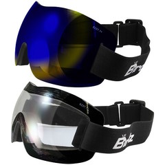 2 Pairs of Birdz Eyewear Starling Skydiving Goggles with Clear & Blue Lenses