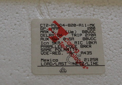 New Open Box Carling Technologies circuit breaker CT2-P2-D4-820-A11-MK