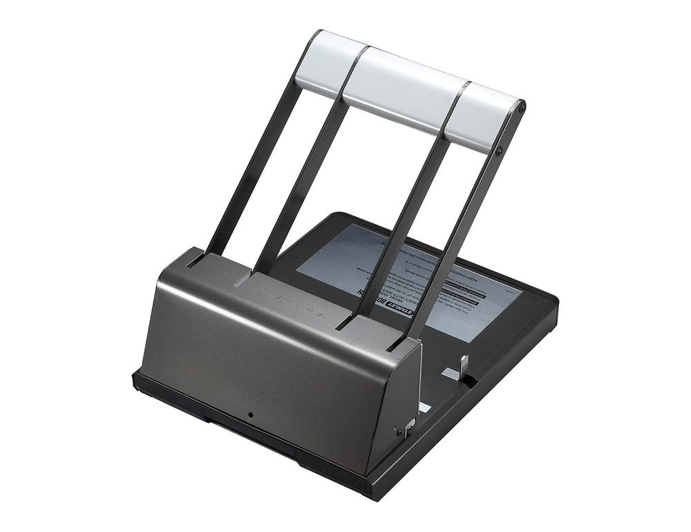 Xtreme Duty 2-3 Hole Punch, 160 Sheets, Stylish Black/Silver Finish