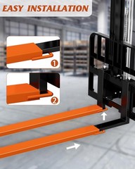 1 Pair 96″ Fork Extensions for Forklift Heavy Duty Steel 4600LBS 4.5″