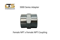 1/4″ Female Pipe x 1/4″ Female Pipe Hydraulic Adapter 5000-04-04 Carbon Steel