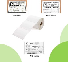 1-40 Rolls 4×3 Direct Blank Thermal Shipping Label Barcode Sticker – Zebra Rollo