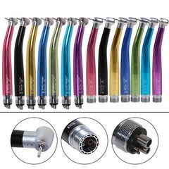 NSK Style Dental High Speed Handpiece Colorful Turbine 2/4 Holes 7 Colors Rotor