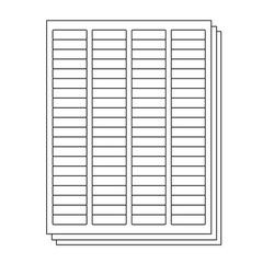 Officesmartlabels Blank Rectangular 1/2 X 1-3/4 Inch Return Address Labels For