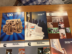 Cummins Heavy Duty Trucks 1980’s Sales Dealer Brochure Lot of 9