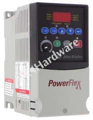 Open Pre-owned Allen Bradley 22A-B2P3N104 /A PowerFlex 4 240V 3-Ph 2.3A AC Drive