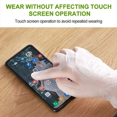 M / XL Size Clear TPE Food Service Disposable Gloves Powder Free 100 200 400pcs