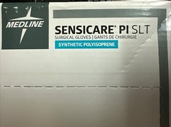 SURGICAL Gloves – Sensicare PI SLT, Size 6.5 Medline MSG1565, 50 PAIRS/Box.
