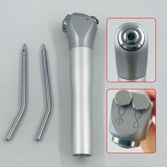 Dental Air Water Syringe Triple Spray 3 Way Handpiece with 2 Nozzles Tips Tubes
