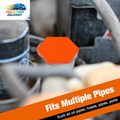 35PCS Hydraulic Oil Service Plugs, Drip-Proof Rubber Hydraulic Hose Plug Kit for