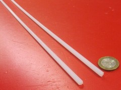 Nylon 6/6 Natural Tint Hex Rod 3/16″ (.188″) Hex x 48″ Length, 2 Units