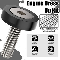 20 PCS Engine Dress up Kit, CNC Finishing Fender Bumper Washers, M6 Aluminum Eng