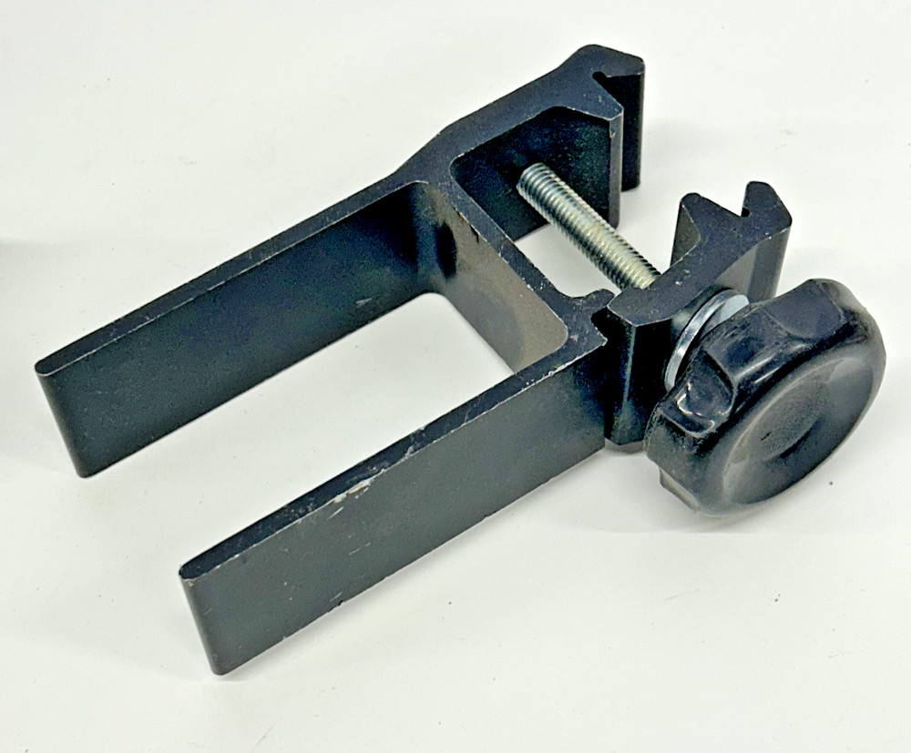 Heavy-Duty Adjustable Table Edge Clamp Mount Bracket w/Threaded Knob (Steel)