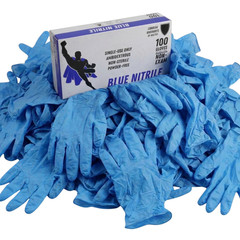 2000 Pcs, Blue Nitrile Powder-Free Disposable Gloves Small 3 MIL Finger-Textured