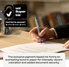 uniball Vision Elite Rollerball Pens, Bold Point (0.8mm), Black, 4 Pack