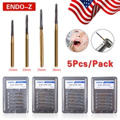 Endo-Z Bur Dental Carbide Tungsten1.4*21mm/23mm/25mm/28mm Surgical Cutter 10Pcs