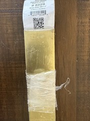K&S 8229 Brass 12 L in. Metal Strip 0.093 x 2 W in.