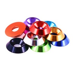 M5 M6 M8 M10 M12 Countersunk Washer – Anodised Aluminium – Screws Cup Washers